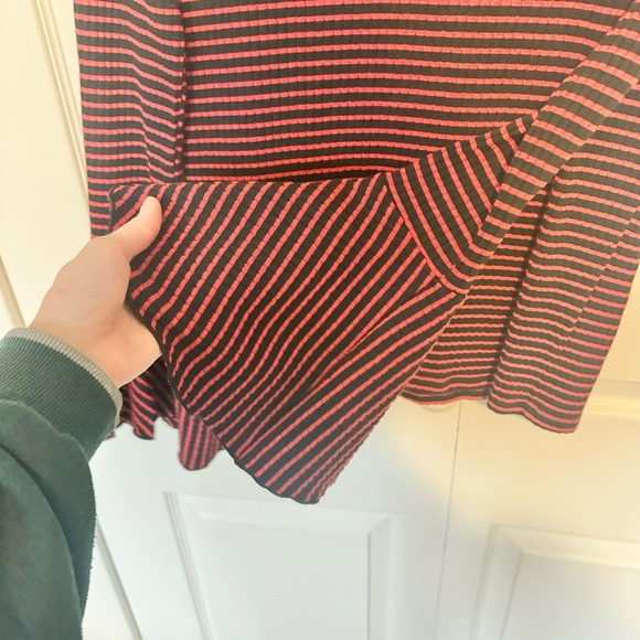 Zara Medium striped flare sleeve long sleeve MEDIUM - Picture 5 of 7